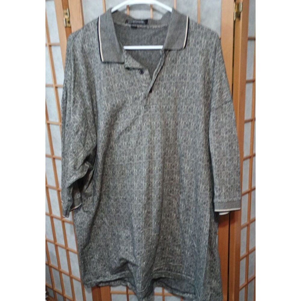King Louie Golf Polo Shirt XXXL Black Tan Short Sleeve Vintage Style